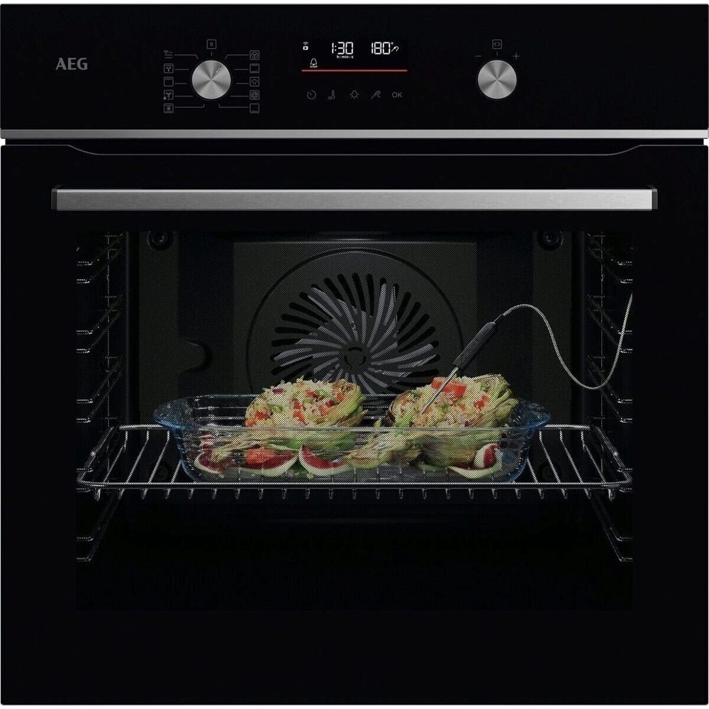 Cuptor incorporabil AEG Steambake OA5PB531AB, Electric, Gatire cu abur, Autocuratare pirolitica, 71 l, Clasa A+, Wi-Fi, negru