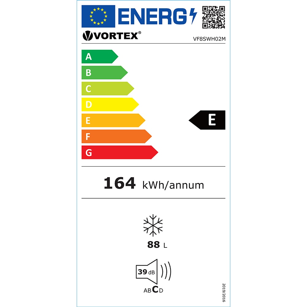 Congelator VORTEX VF8SWH02M, 88 l, H 85 cm, Clasa E, alb