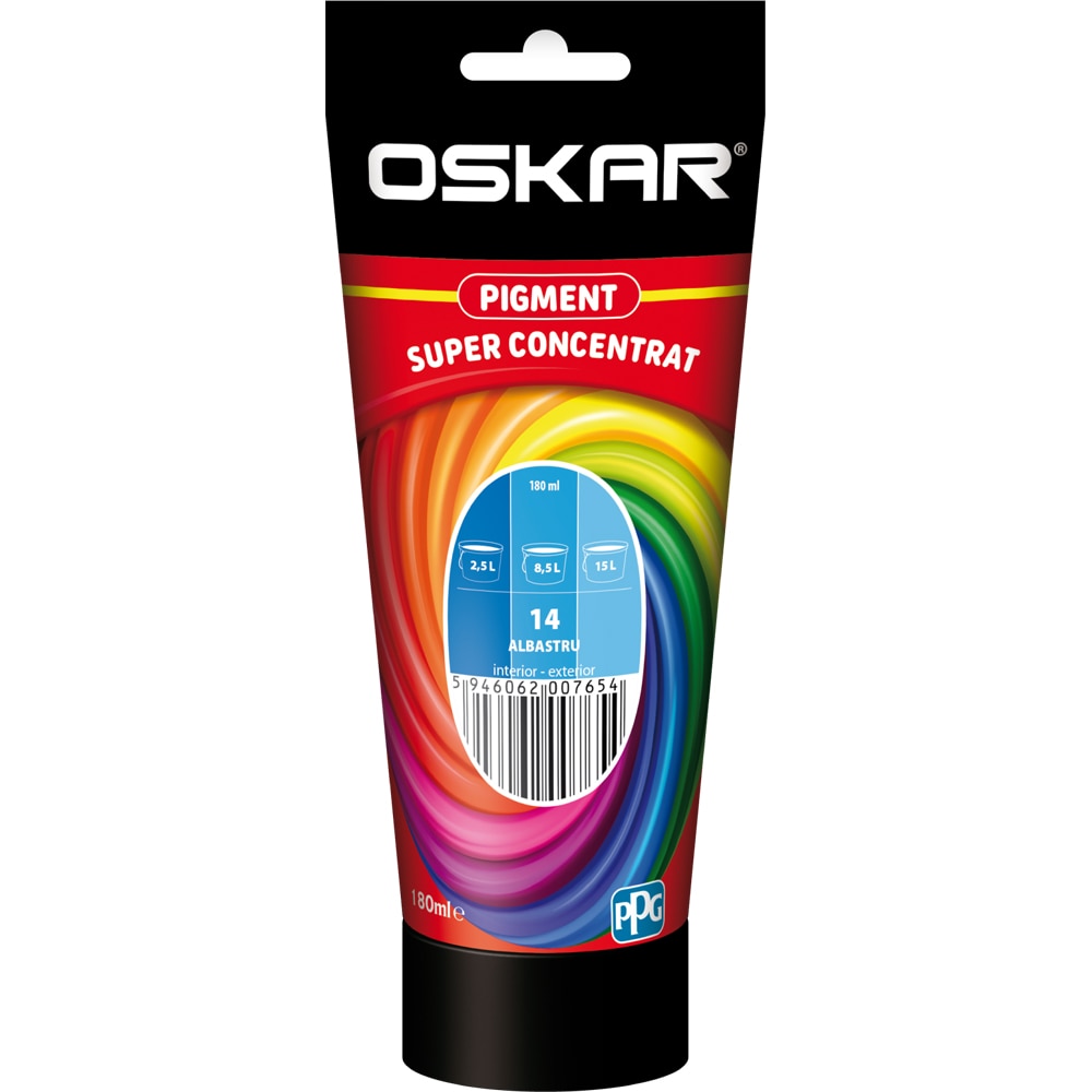 Pigment super concentrat OSKAR 14, interior/exterior, 180ml, albastru
