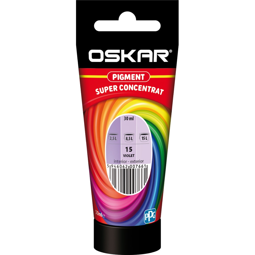 Pigment super concentrat OSKAR 15, interior/exterior, 30ml, violet