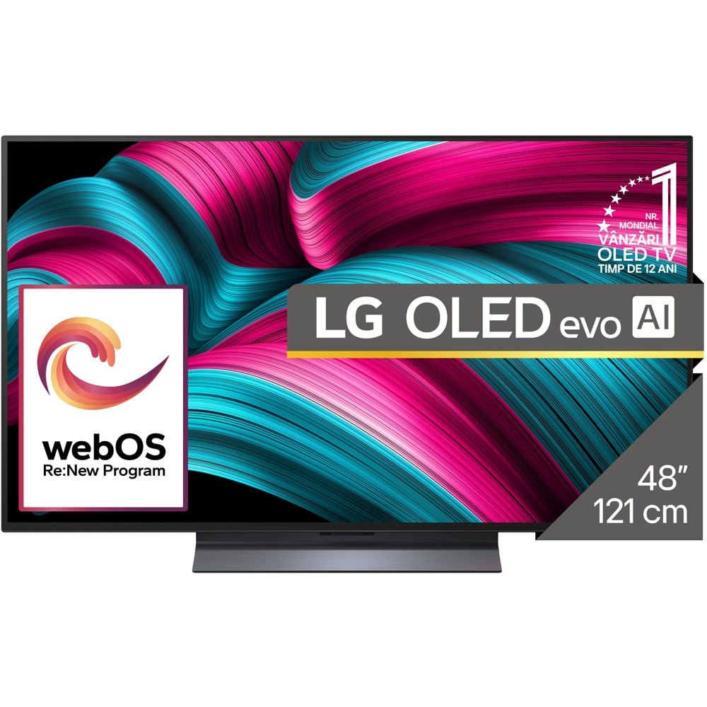 Televizor OLED Evo Smart LG 48C51LA, Ultra HD 4K, HDR, 121cm