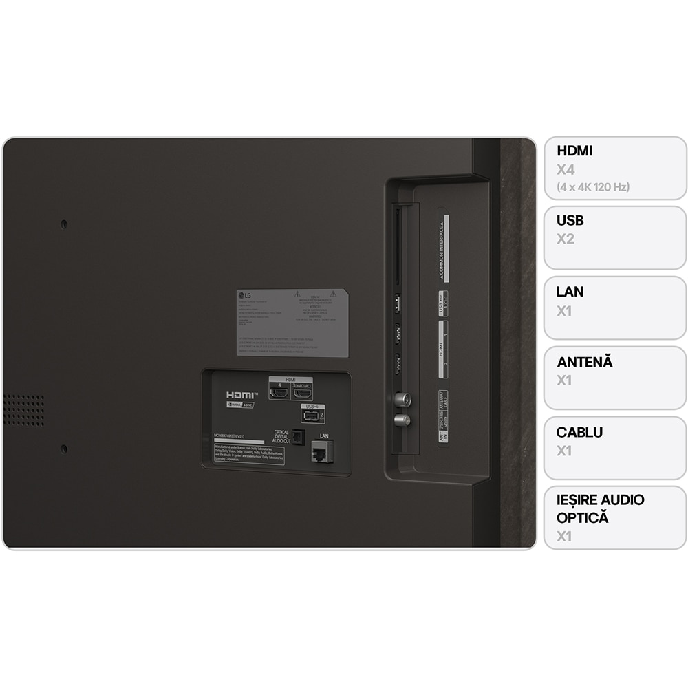 Televizor OLED Smart LG 55B53LA, Ultra HD 4K, HDR, 139cm