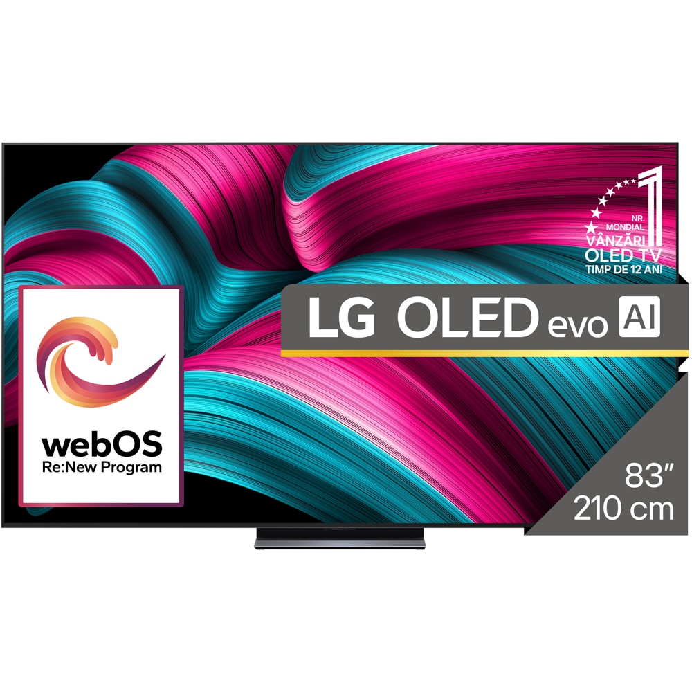 Televizor OLED Evo Smart LG 83C51LA, Ultra HD 4K, HDR, 210cm