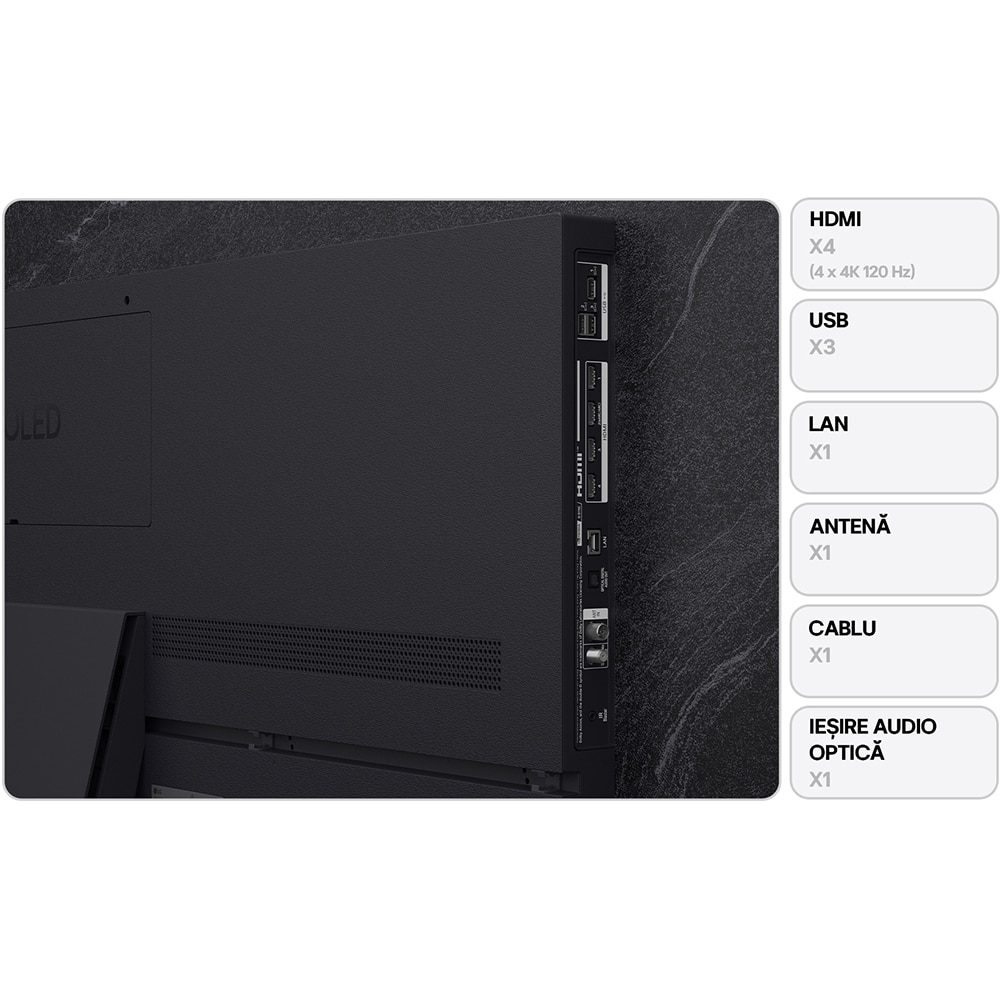Televizor OLED Evo Smart LG 83C51LA, Ultra HD 4K, HDR, 210cm