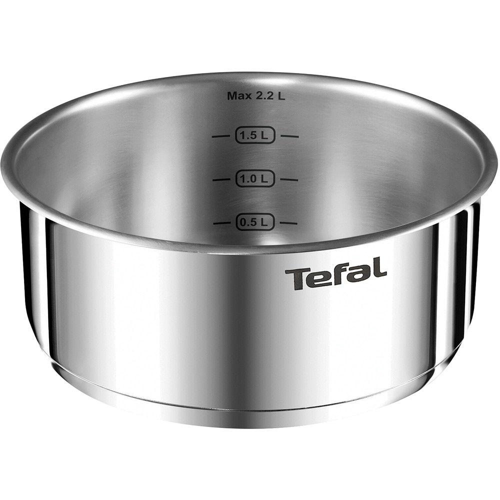 Set vase TEFAL Ingenio L897SB74, 11 piese, 16-28cm,  inox, argintiu