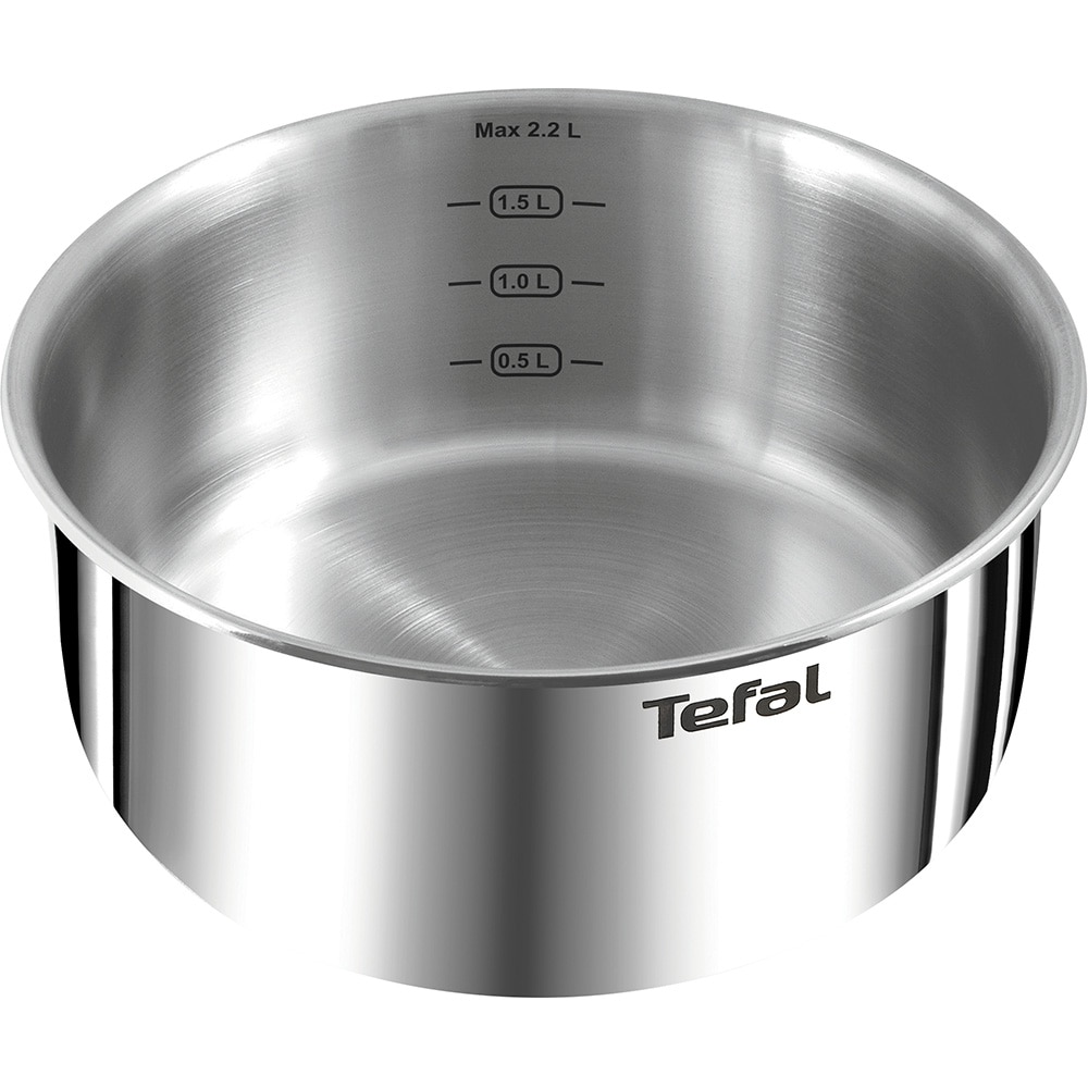 Set vase TEFAL Ingenio L897SB74, 11 piese, 16-28cm,  inox, argintiu