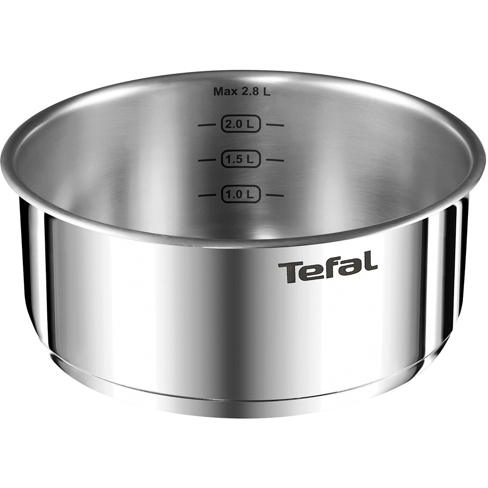 Set vase TEFAL Ingenio L897SB74, 11 piese, 16-28cm,  inox, argintiu