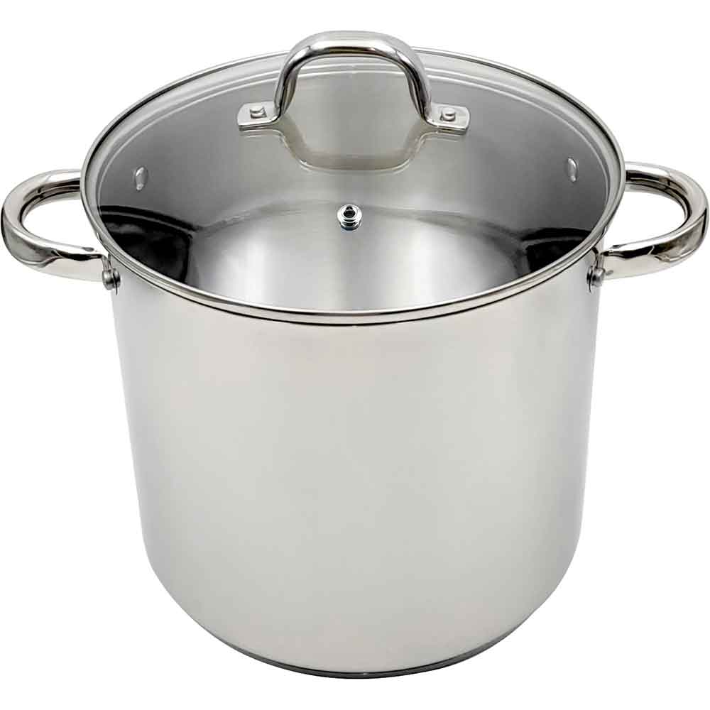 Oala cu capac MYRIA MC4051, 10l, 24cm, inox, argintiu