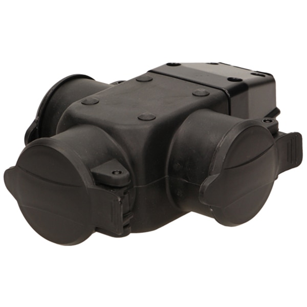 Priza de exterior ORNO OR-AE-1346 (GS), 3 prize, IP44, negru
