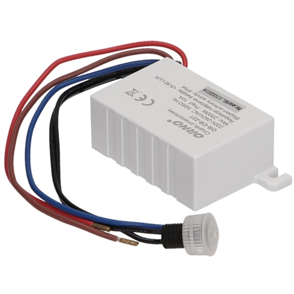 Mini senzor crepuscular ORNO OR-CR-227, cu sonda externa, IP54, alb