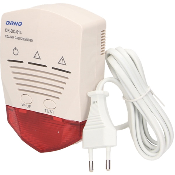 Detector gaze naturale ORNO OR-DC-614, 70dB, alb