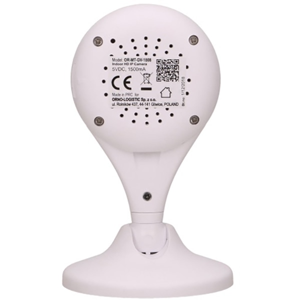 Camera IP Wireless ORNO OR-MT-GV-1808, HD 720p, IR, Night Vision, alb