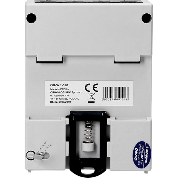 Contor trifazat ORNO OR-WE-520, 80A, 230V, IP20, alb