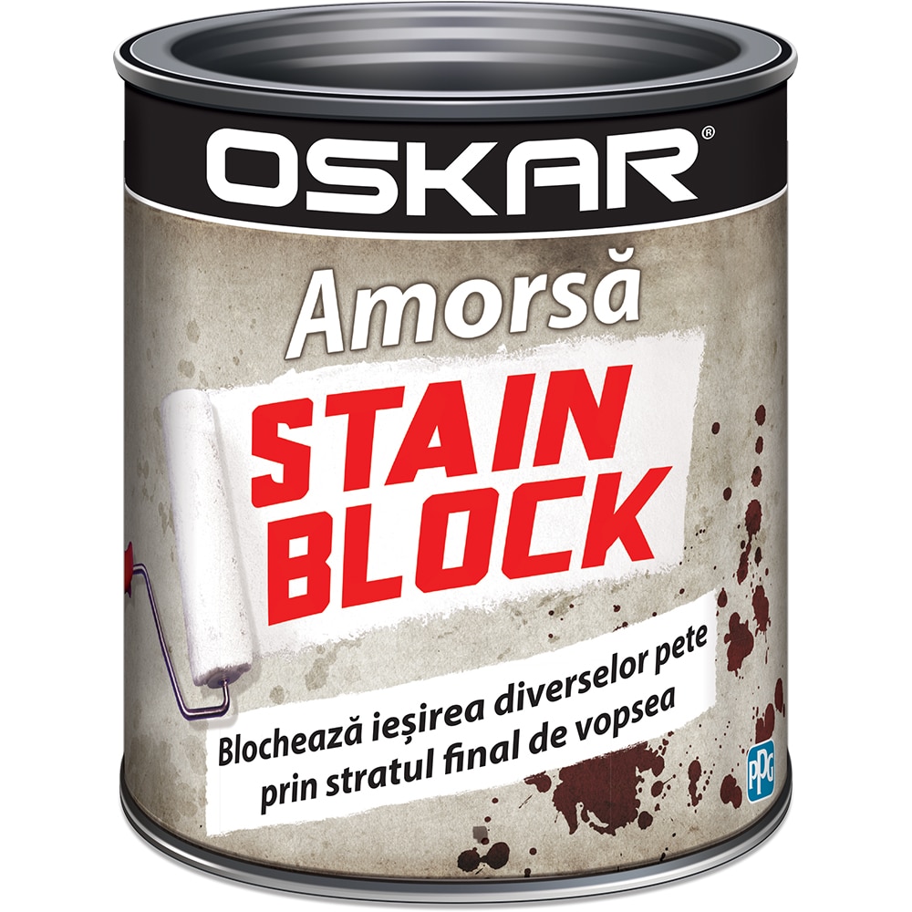 Amorsa pentru acoperirea petelor OSKAR Stain Block, pe baza de apa, 1l