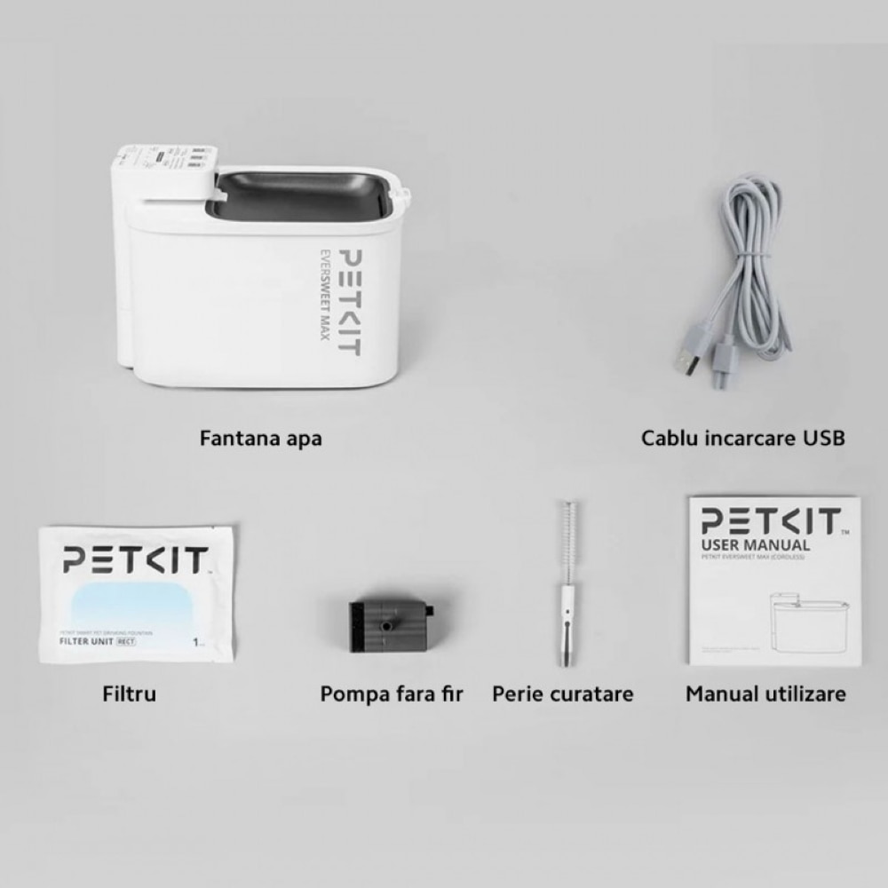 Fantana apa animale de companie PETKIT Eversweet Max, Smart, 3 l, alb