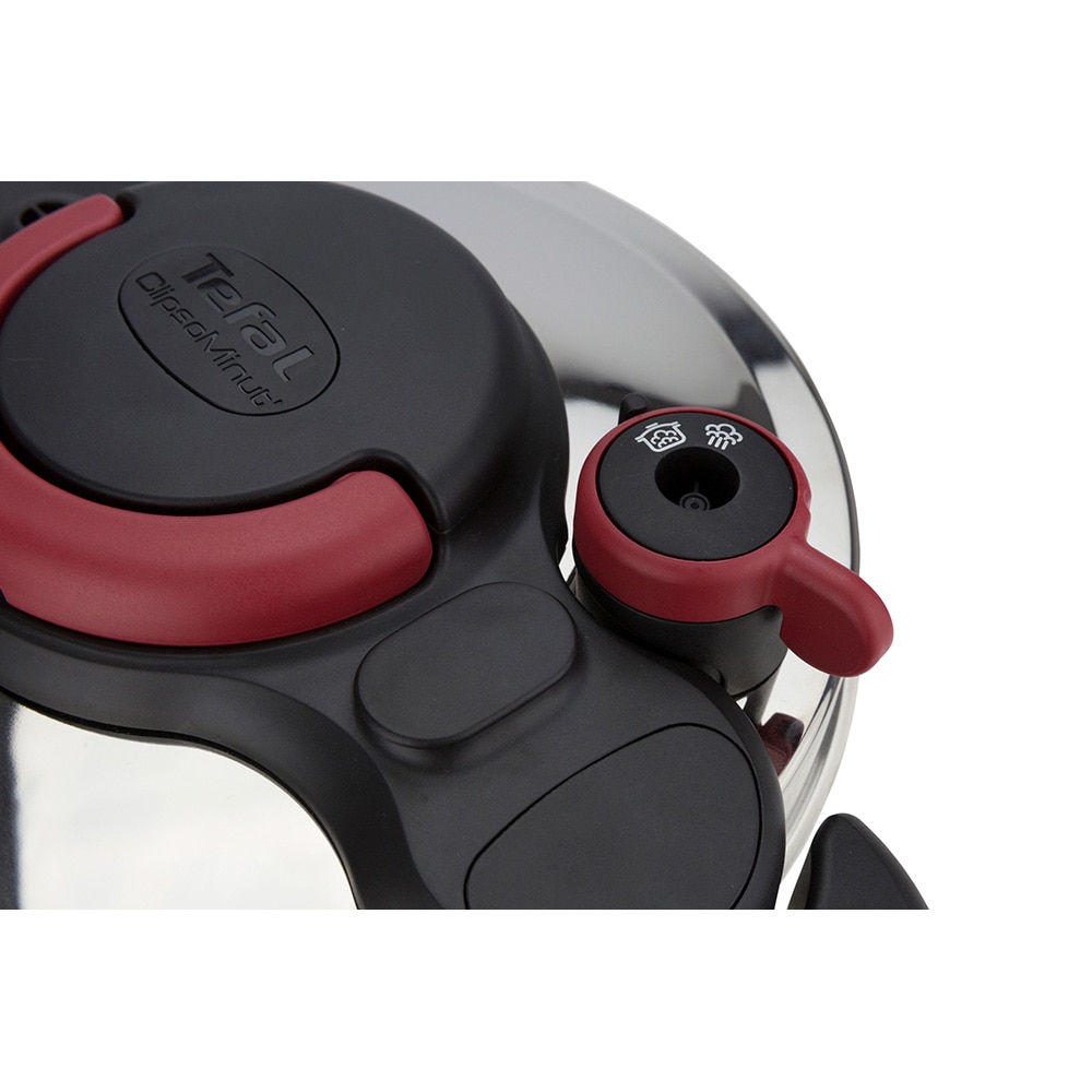 Oala sub presiune TEFAL Clipsominut Easy, 9l, inox, argintiu