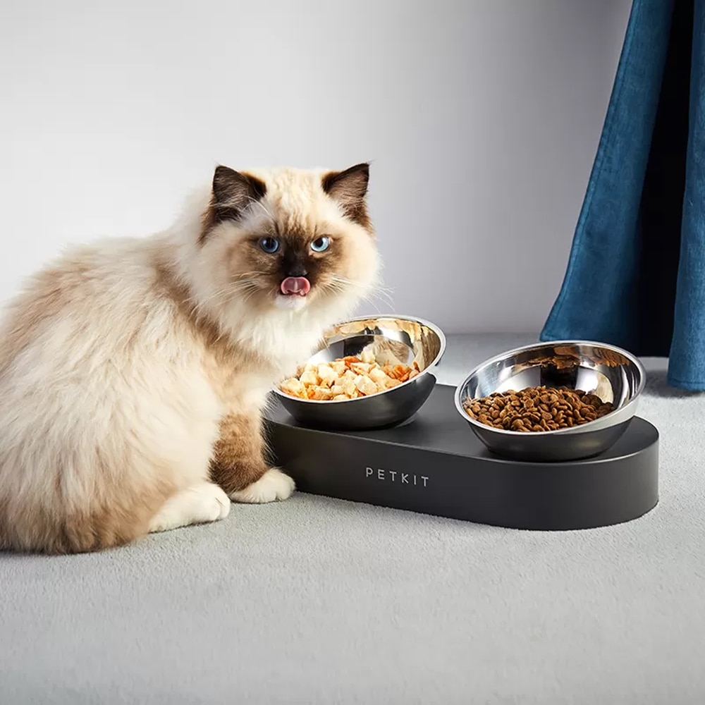 Bol hrana pisici PETKIT Fresh Nano-Cat, 0.5 l, 2 bucati, gri