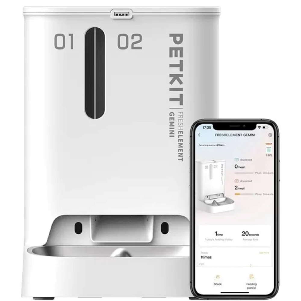 Hranitor automat animale de companie PETKIT Fresh Element, Smart, 5 l, alb