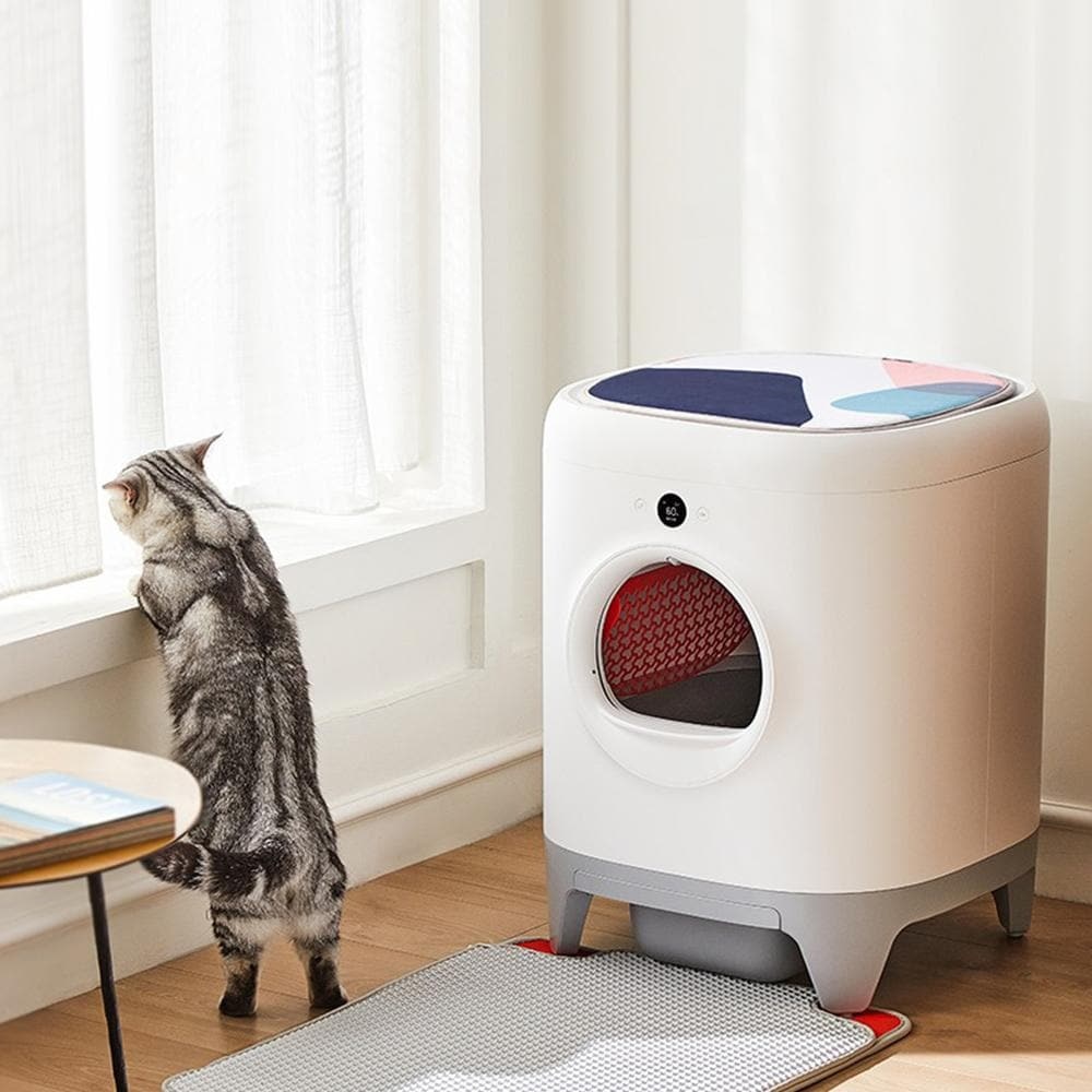 Covoras litiera PETKIT Pura X, poliester, 44 x 44 x 2 cm, multicolor