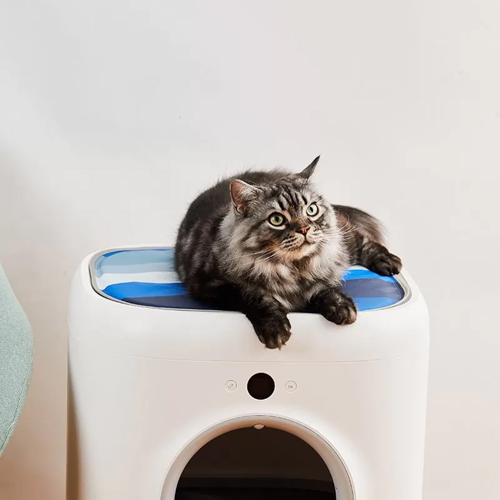 Covoras litiera PETKIT Pura X, poliester, 44 x 44 x 2 cm, multicolor