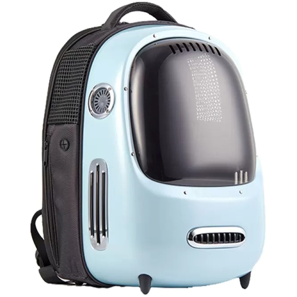 Rucsac transport animale de companie PETKIT Cat Travel, Hublou, plastic, 33 x 30 x 45 cm, albastru