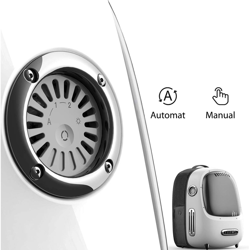 Rucsac transport animale de companie PETKIT Cat Travel, Hublou, plastic, 33 x 30 x 45 cm, verde