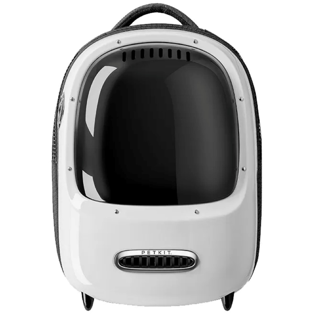 Rucsac transport animale de companie PETKIT Cat Travel, Hublou, plastic, 33 x 30 x 45 cm, alb