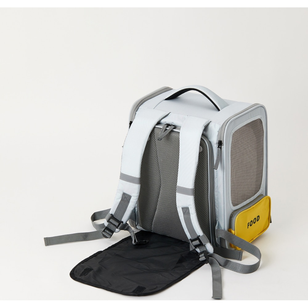 Rucsac transport animale de companie PETKIT Breezy X Zone, textil, 33 x 56 x 43 cm, gri