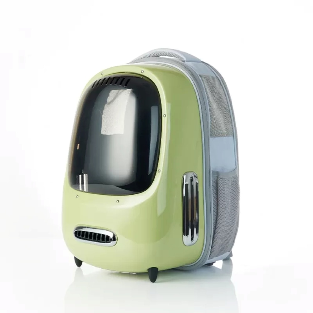 Rucsac transport animale de companie PETKIT Cat Travel 2, Hublou, plastic, 33 x 30 x 45 cm, verde