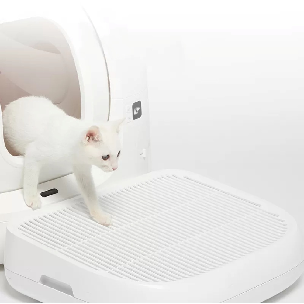 Cutie colectare nisip litiera PETKIT, plastic, 50 x 41.5 x 13.5 cm, alb