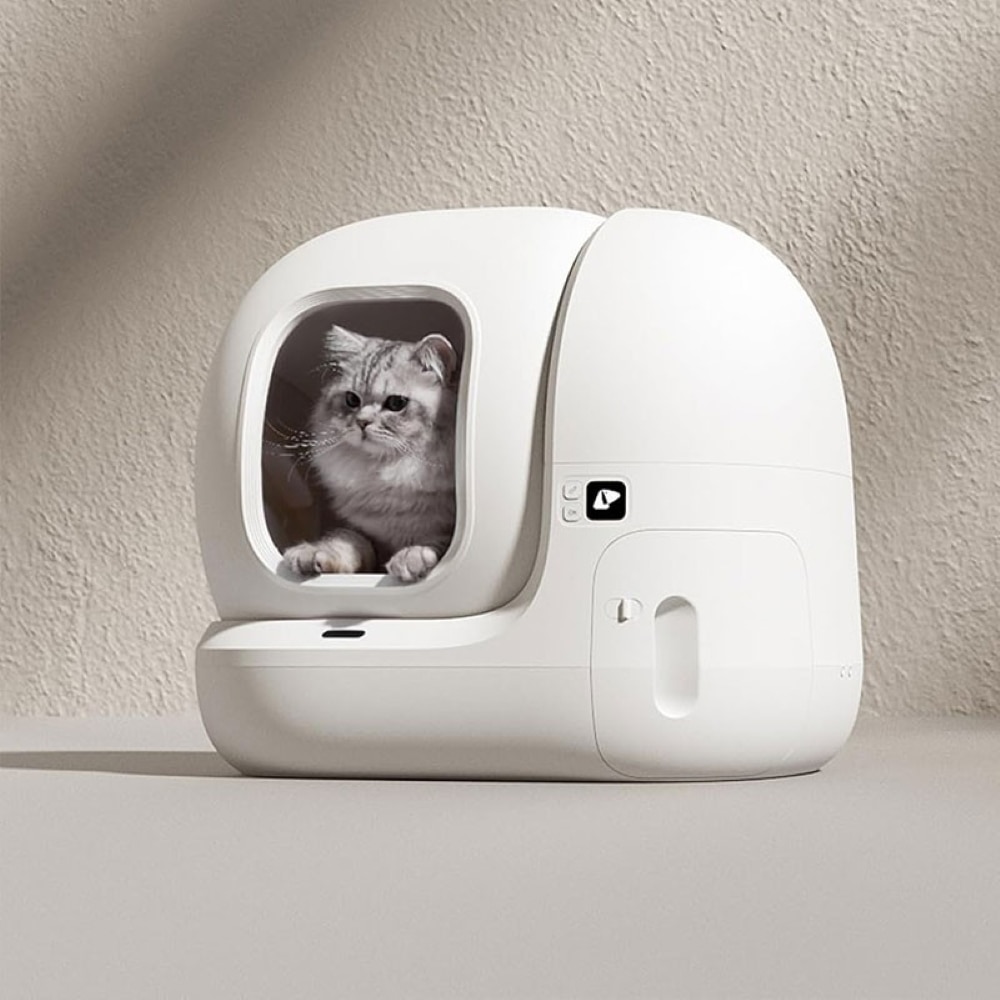 Covoras litiera PETKIT Pura Max, microfibra, 48 x 44 x 3 cm, gri