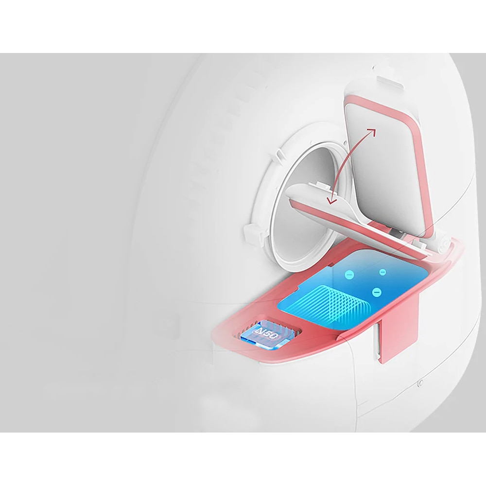 Litiera acoperita PETKIT Pura Max, Smart, ABS, 62 x 53.8 x 55.2 cm, alb