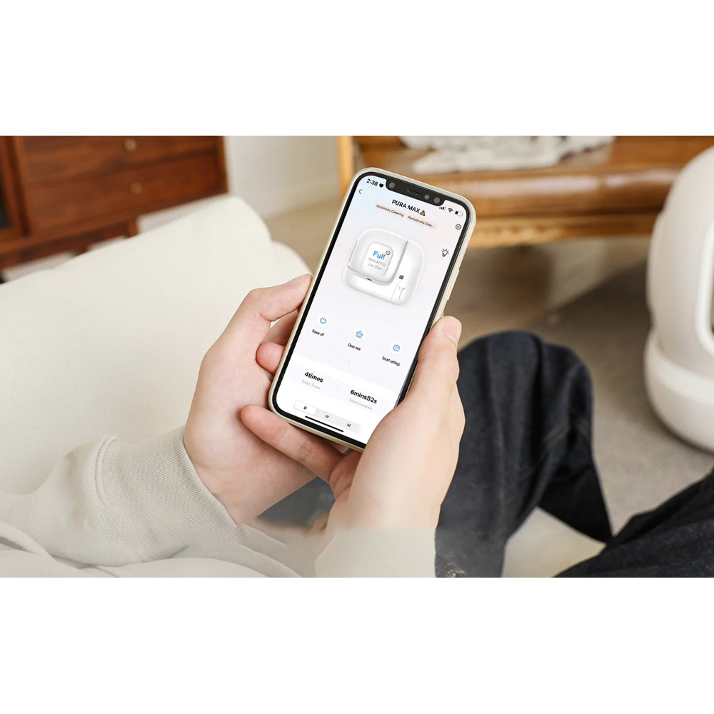 Litiera acoperita PETKIT Pura Max, Smart, ABS, 62 x 53.8 x 55.2 cm, alb