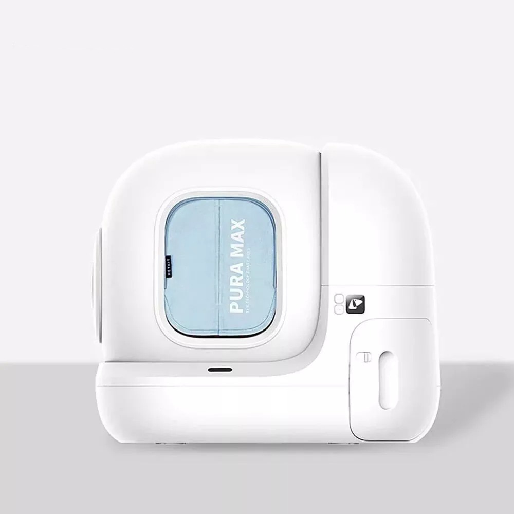 Perdea magnetica litiera PETKIT Pura Max, catifea, 23 x 25 x 2 cm, albastru