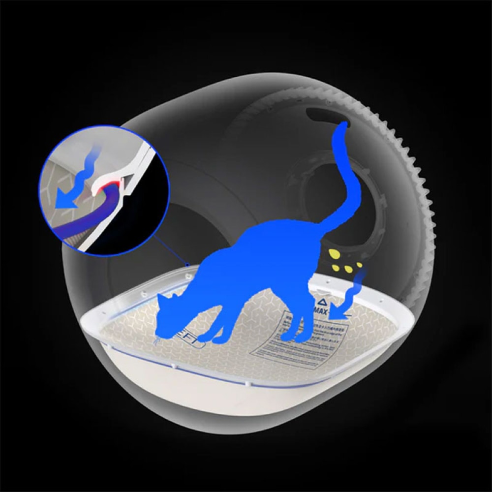 Covoras litiera PETKIT Purobot Ultra, microfibra, 45 x 44 x 7 cm, gri