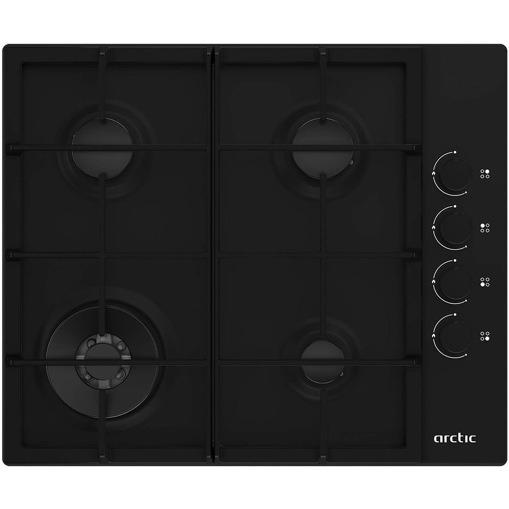 Set cuptor incorporabil ARCTIC ARSE11130BD, Electric, Autocuratare Aqua Drop Clean, 72 l, Clasa A + Plita incorporabila, Gaz, 4 arzatoare, Wok, negru