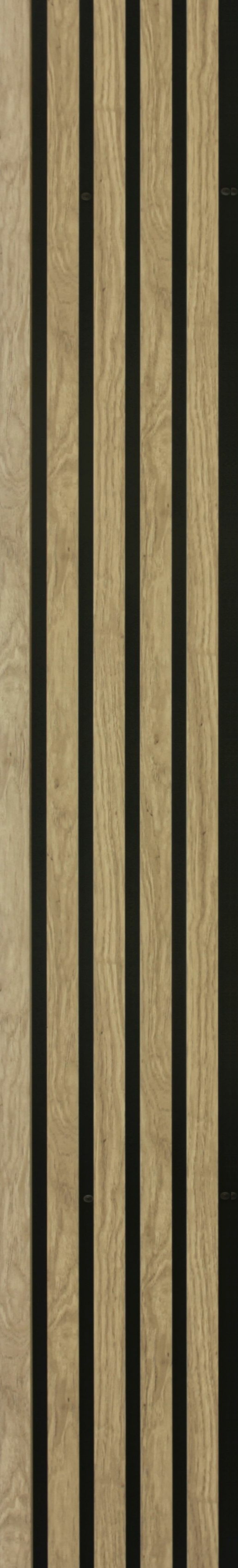 Panou acustic, stejar, 260 x 30 cm, suprafata acoperire 0.78 mp