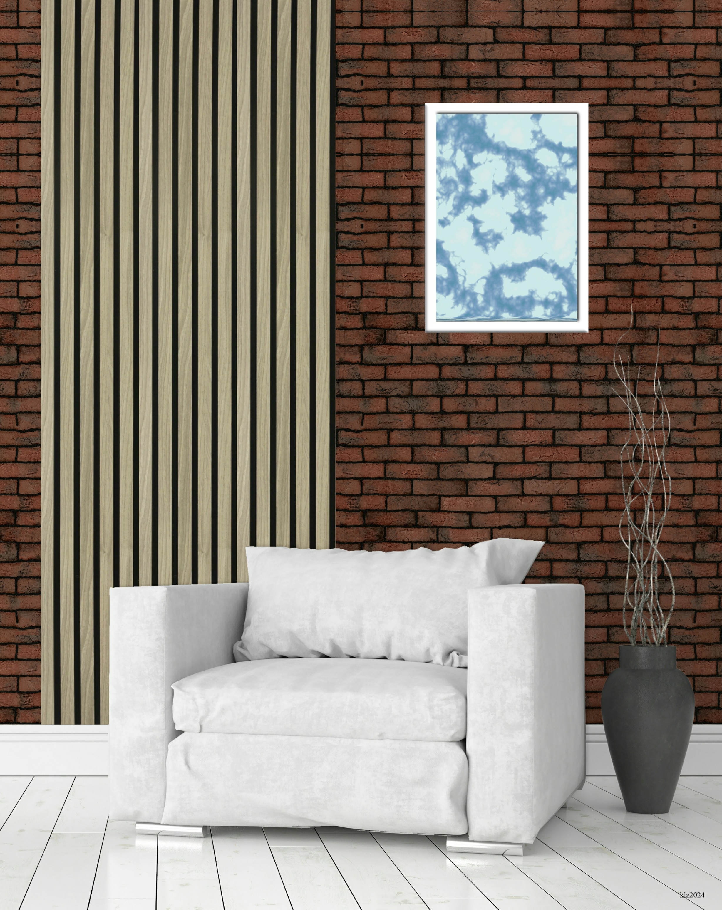 Panou acustic, stejar, 260 x 30 cm, suprafata acoperire 0.78 mp