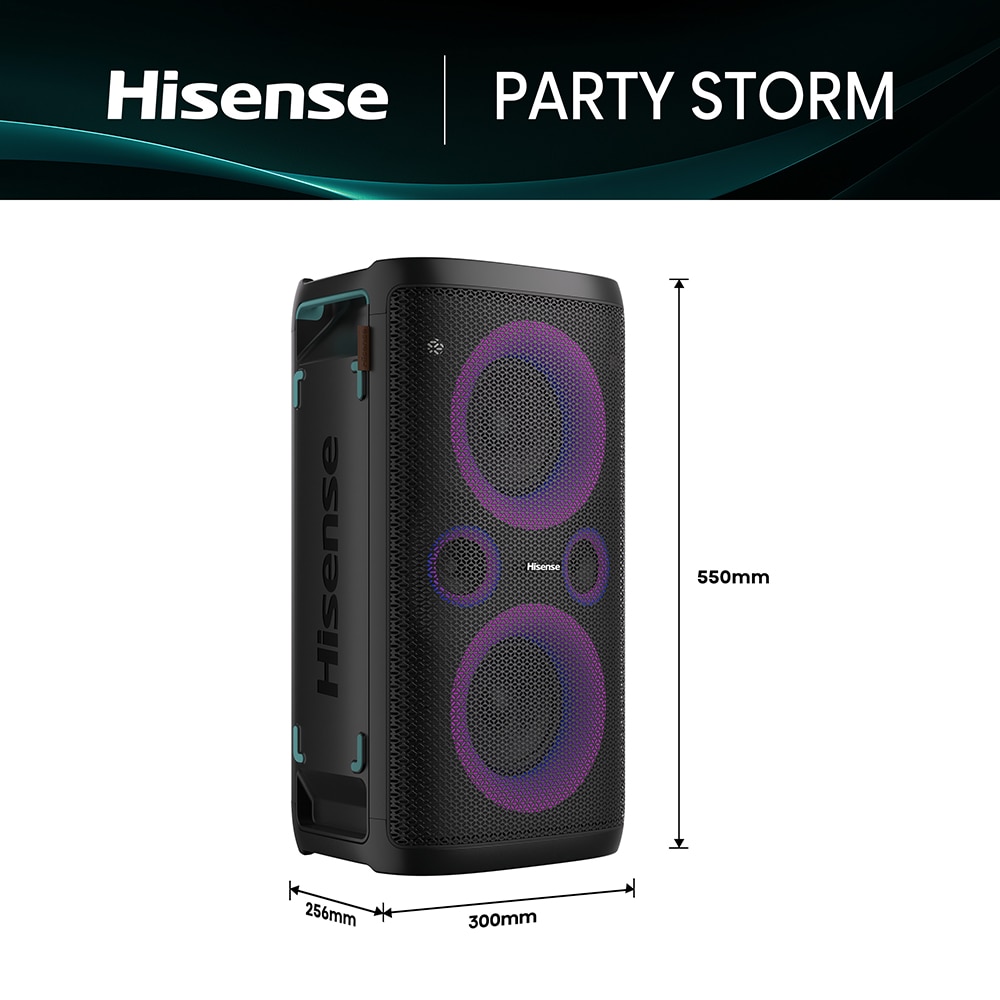 Boxa portabila HISENSE Party Storm, 2.0 CH, 300 W