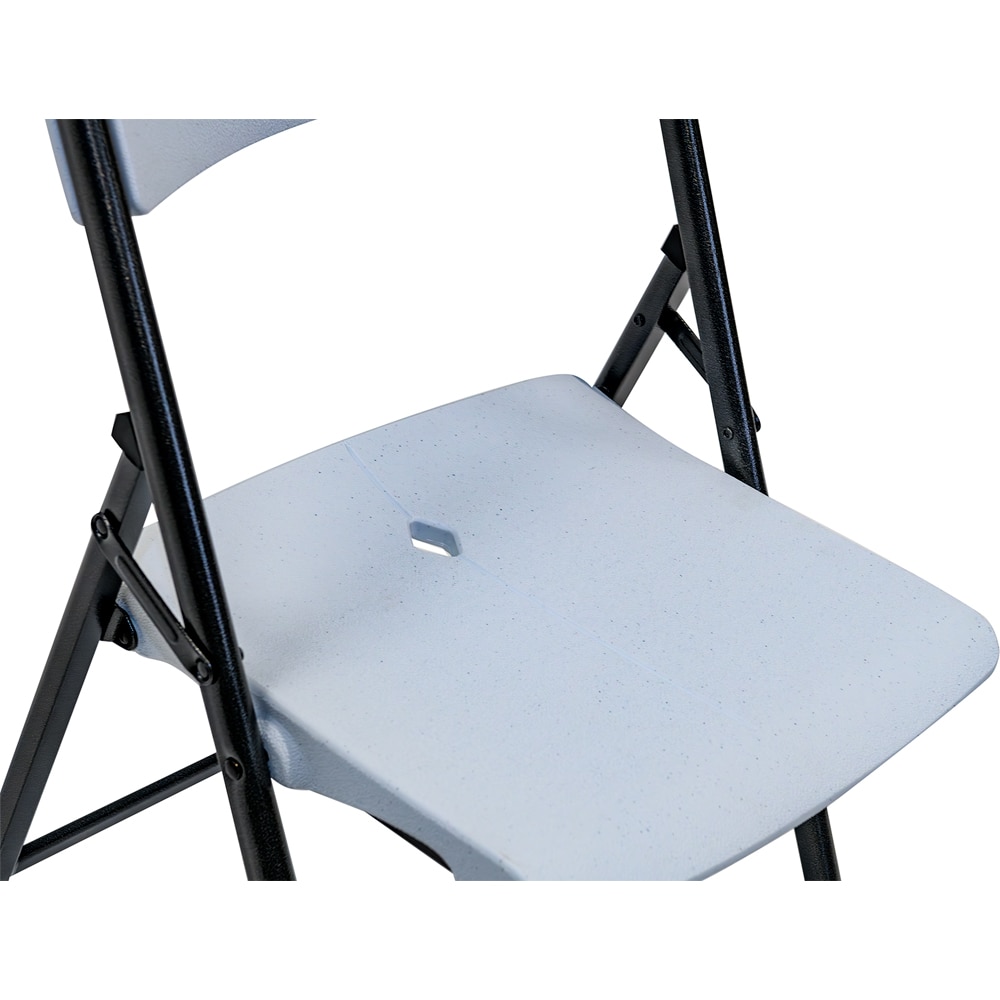 Scaun terasa NEWSTORM Morgan, otel, 47.2 x 53.5 x 83.7 cm, gri-negru