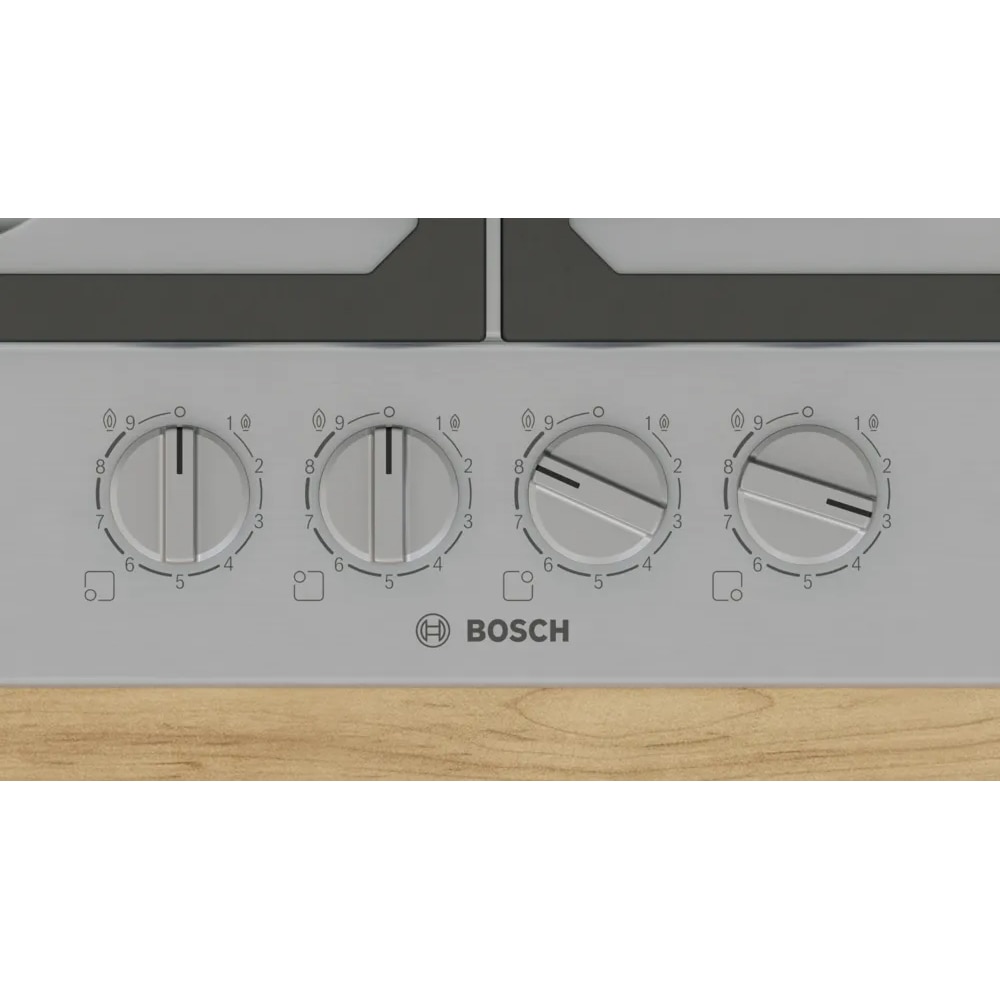 Plita incorporabila BOSCH PCP6A5I90, Gaz, 4 arzatoare, inox