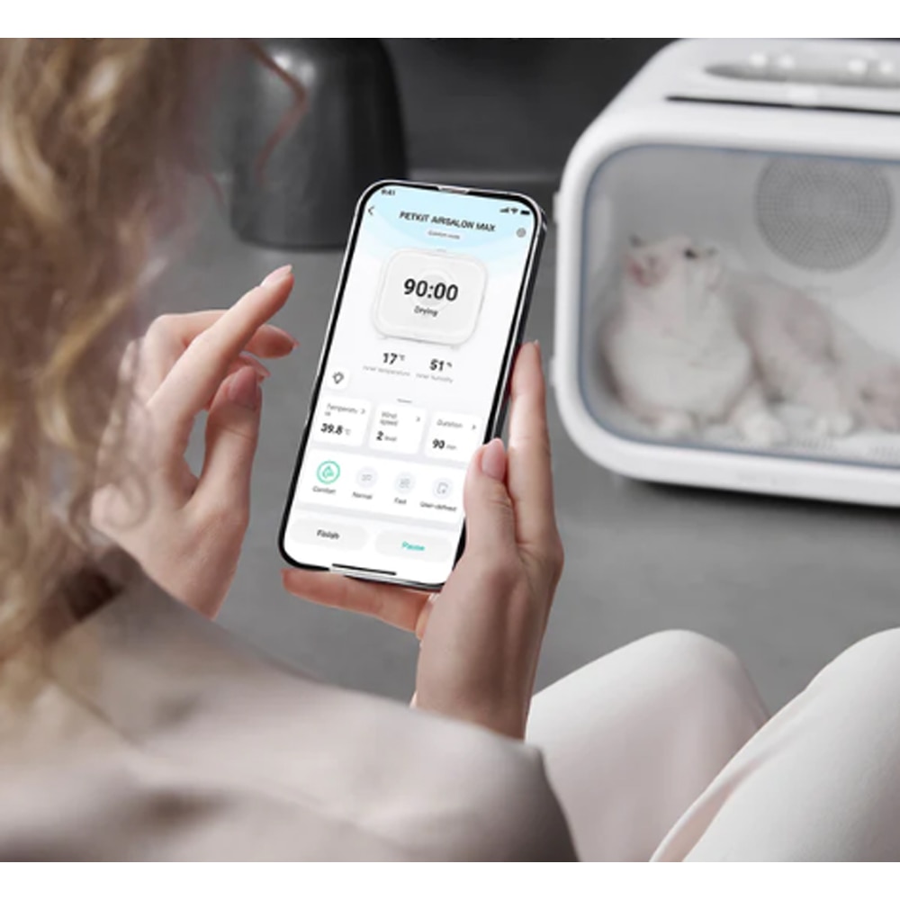 Uscator animale de companie PETKIT AirSalon Max, Smart, 900W, 60 L, alb
