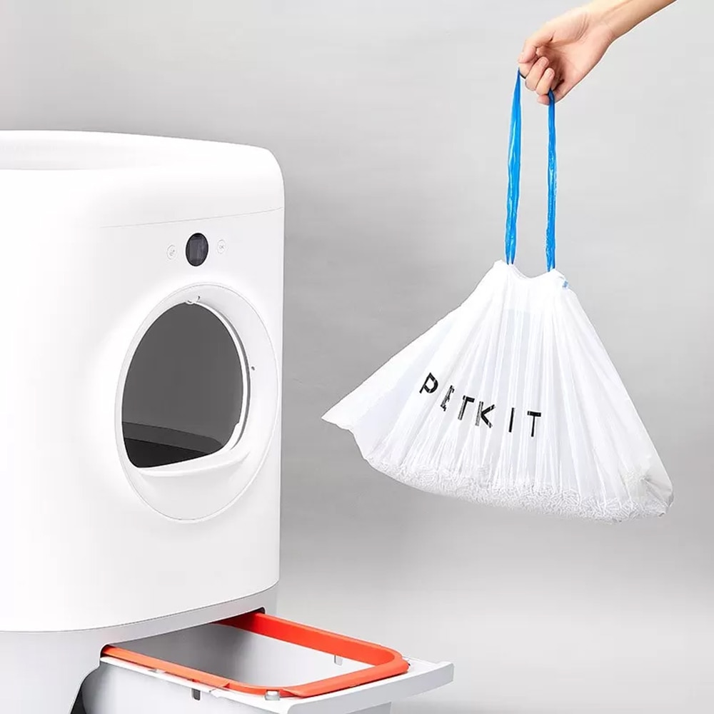 Pungi igienice litiera PETKIT, 20 bucati, alb