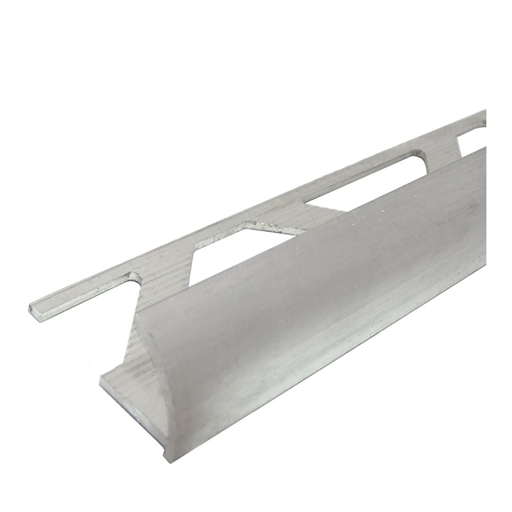 Profil aluminiu terminatie gresie si faianta PROFILINE, semirotund, 10 mm, 2.5 m, natur