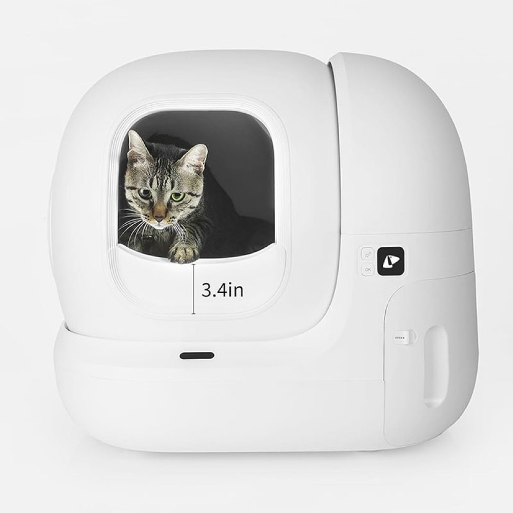 Bariera protectie litiera PETKIT, plastic, 22 x 9 x 5 cm, alb