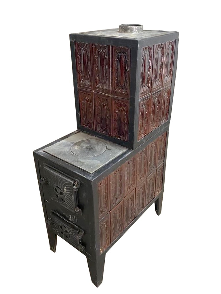 Soba din teracota cu plita din fonta, 11 kW, 2RTT