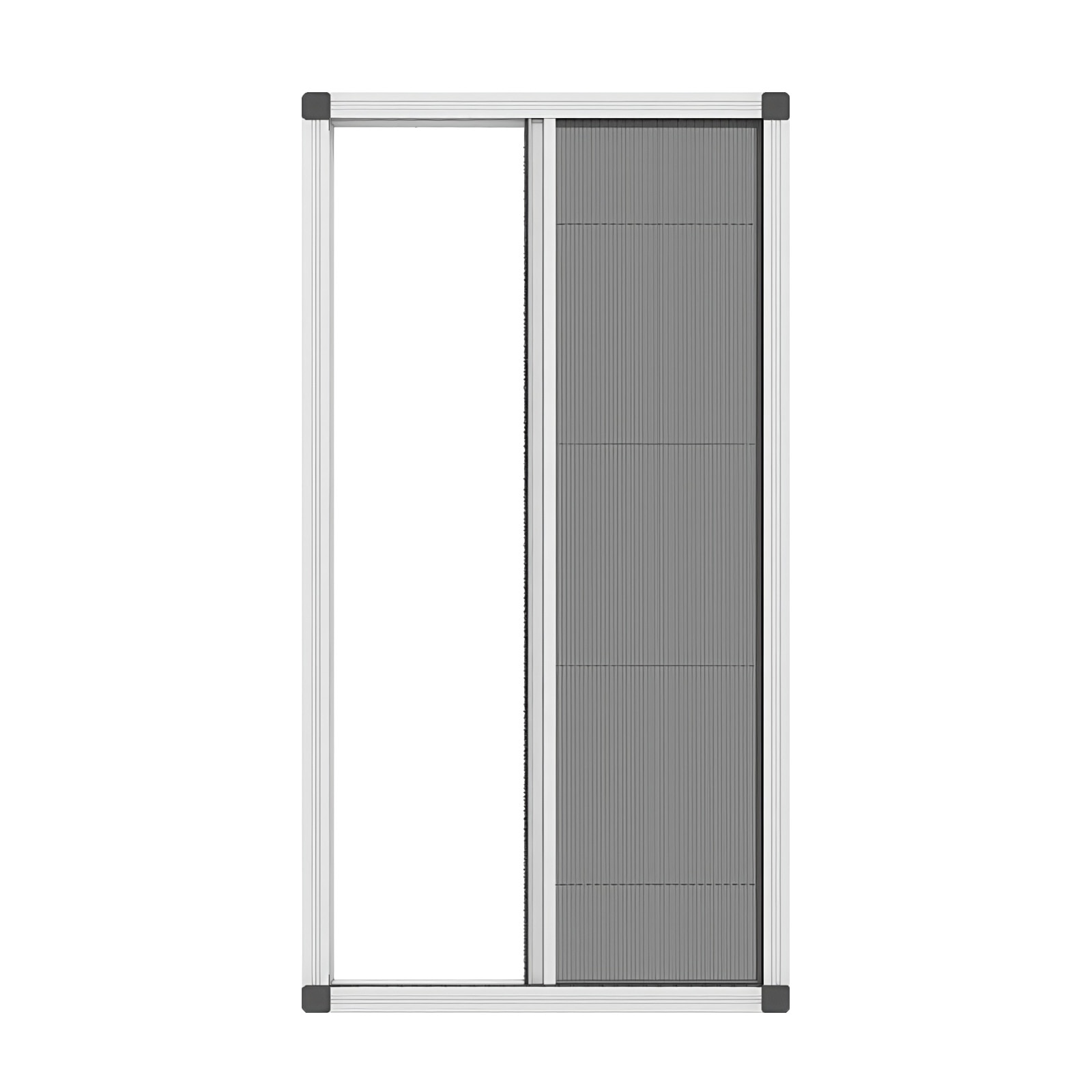 Plasa tantari plisee, alb, 88 x 205 cm