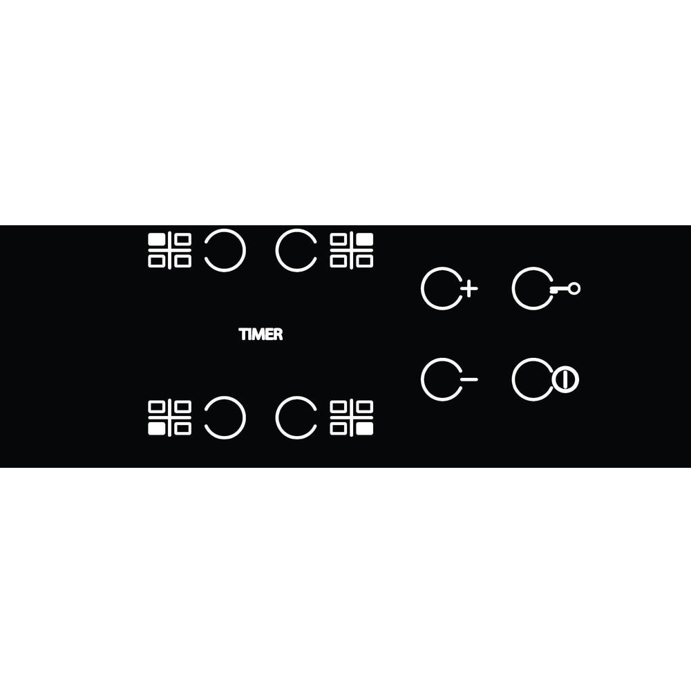 Plita incorporabila WHIRLPOOL AKT 8090/NE, Vitroceramica, 4 arzatoare, negru