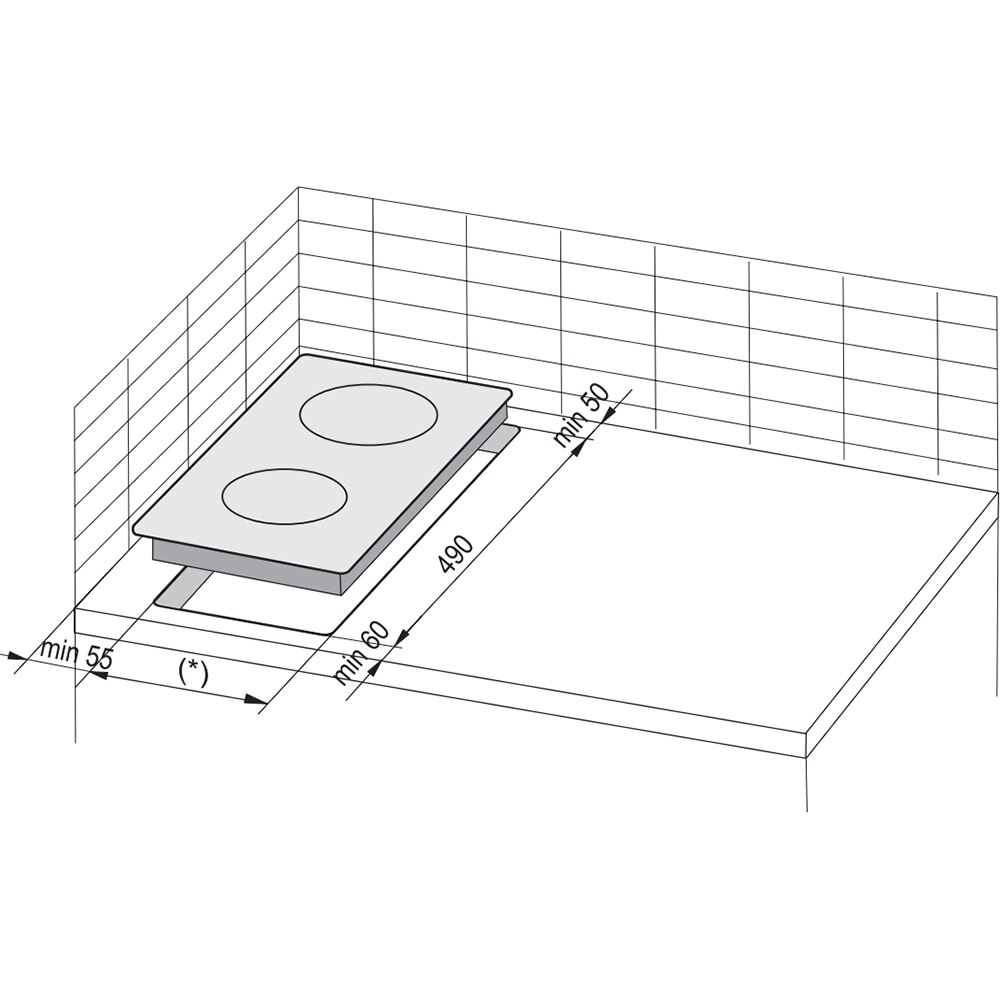 Plita incorporabila HANSA BHC36106, Vitroceramica, 2 arzatoare, Touch Control, negru