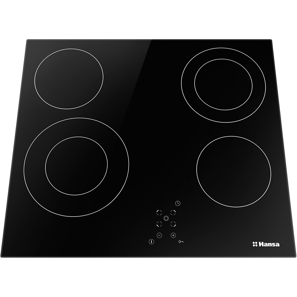 Plita incorporabila HANSA BHC66506, Vitroceramica, 4 arzatoare, Touch Control, negru